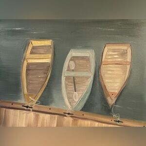 Tranquil Boats Art Painting